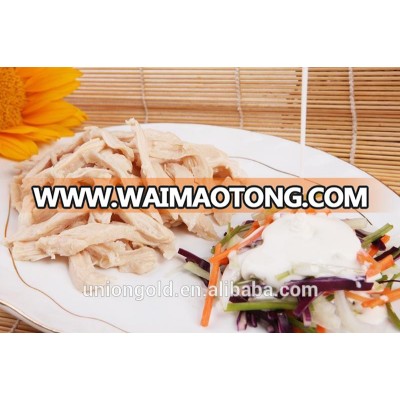 steamed chicken breast with heavy seasoning